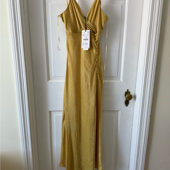 Zara BUTTONED SLIP DRESS - M - Picture 6 of 8